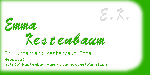 emma kestenbaum business card
